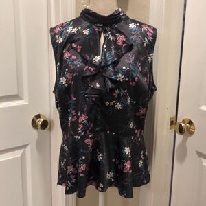 Nanette Lepore  sleeveless peplum blouse